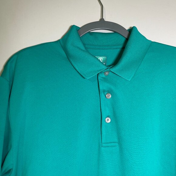 Men's Large Pro Tour Air Play Teal Golf Shirt - Picture 3 of 4